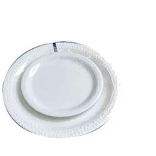 White Melamine Serving Plate - Melamine, White, All Sizes | Durable, Lightweight, Scratch and Stain Resistant, Dishwasher Safe