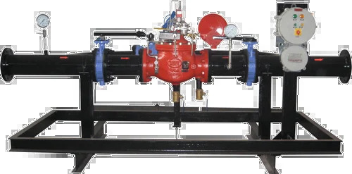 Deluge Valve Skid - Metal-Seated EPDM Viton Gaskets, Black and Red | Leak Proof, Smooth Operation, Safety Compliant