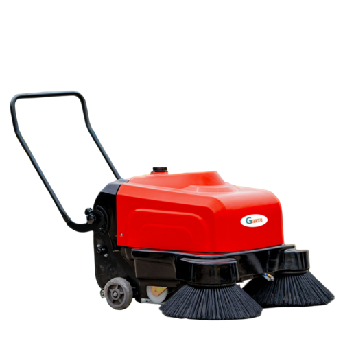 Electric Floor Sweeper Machine - Mild Steel & ABS Plastic, 900-1300mm, Red Black | Cordless, Low Noise, High Efficiency Dust Collection