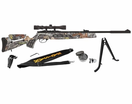 Hatsan MOD 125 Sniper Camo Vortex QE .22 Caliber Air Rifle with Pellets Bundle