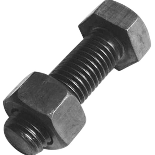Hex Bolt With Nut - Tempered 1 Inch Grey Powder Coated | Fine Finished Durable