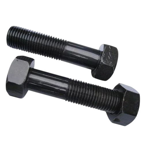 High Tensile Bolt - Customized Size, Black, Grade A | Tempered, Square Head, Full Thread, Powder Coated, Durable