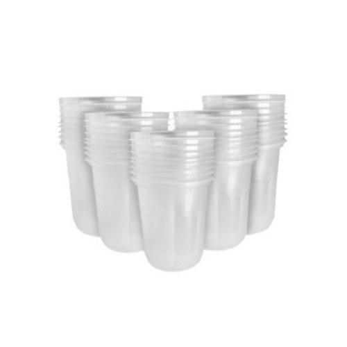 Plastic Glass - Plastic, All Sizes, White | Durable, Lightweight, Break Resistant, Reusable, Stackable, Spill Resistant