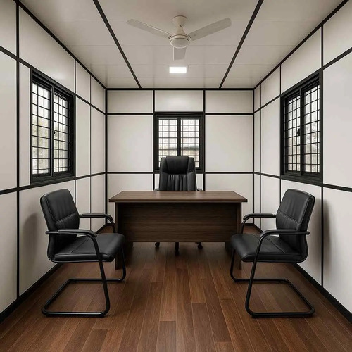 Portable Cabin - Color: Modular-Portable-Office-Cabin-