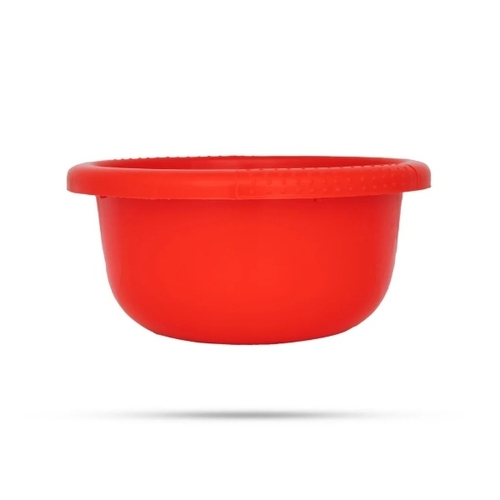 Red Plastic Bowl