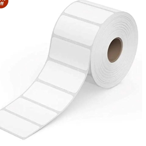 White Self Adhesive Sticker