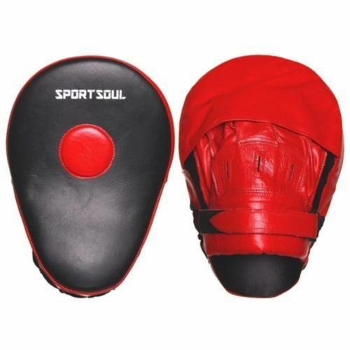 01 Plain Red Kickboxing Focus Pads