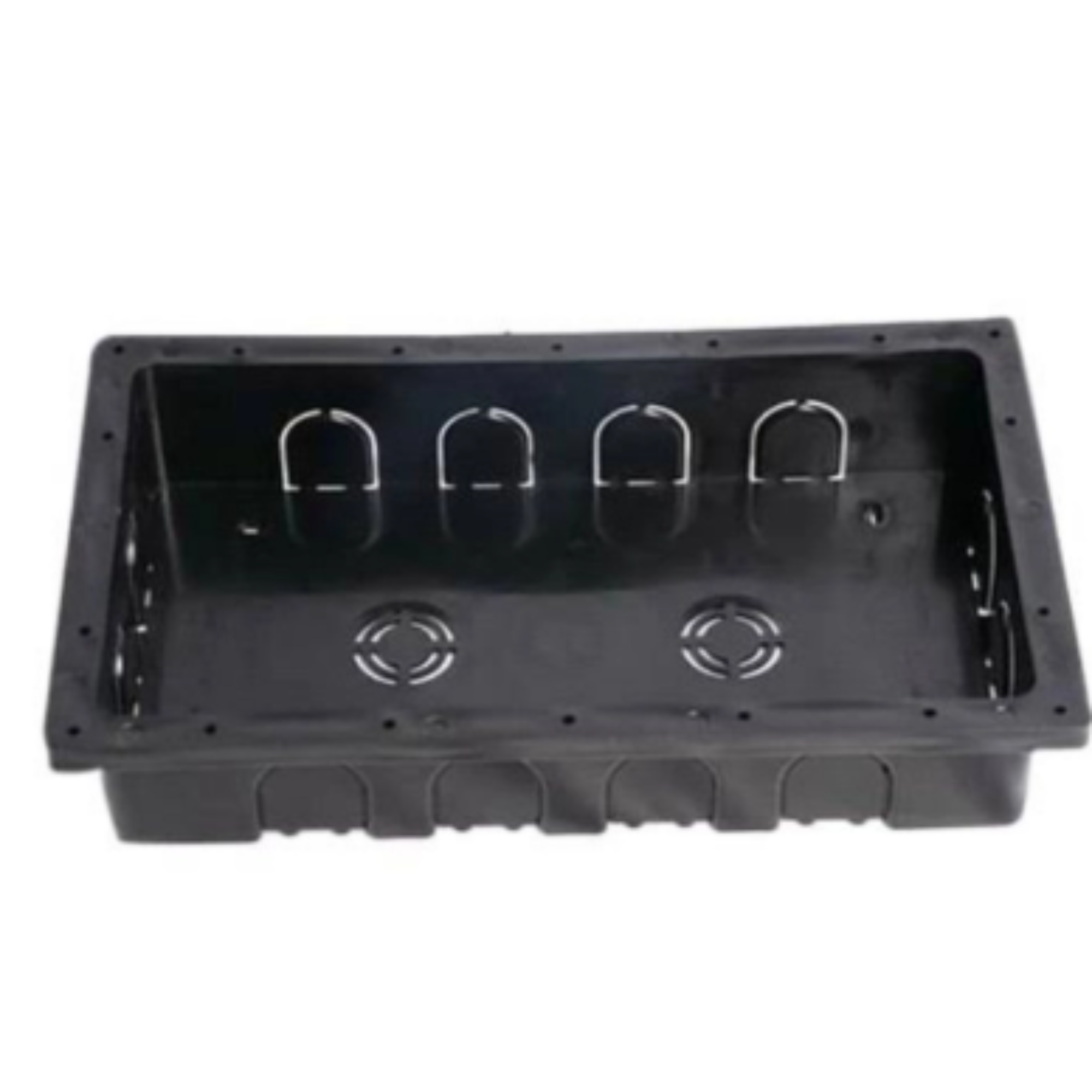 16 Plastic Modular Box - Color: Black