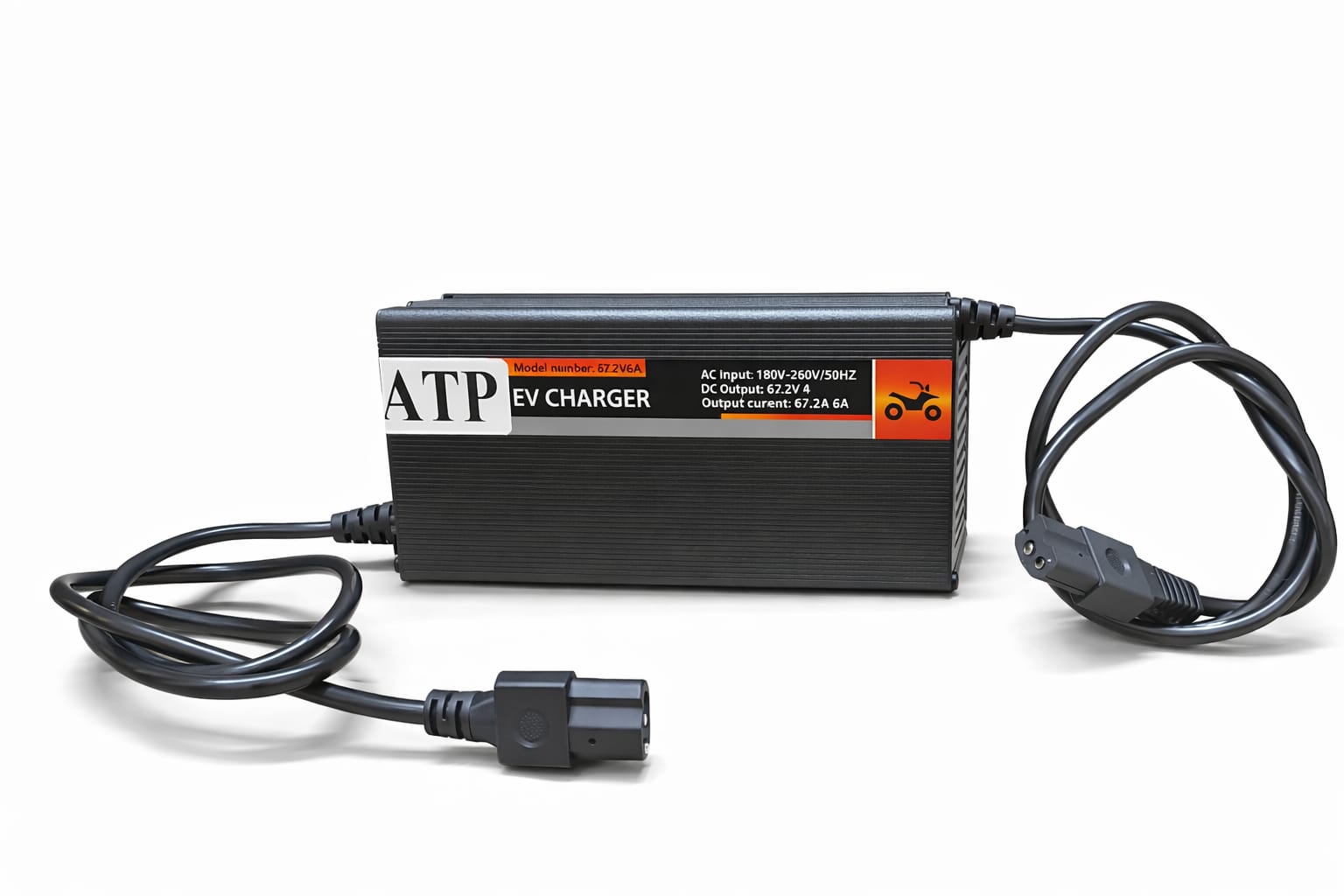 Atp Ebike 60V 10A Lithium Battery Charger - Color: Black