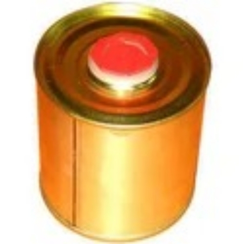 Cans With Integrated Spout - Tin, Round, Silver | Corrosion Resistant, Rust Proof, Food Safety Grade, Water Resistant