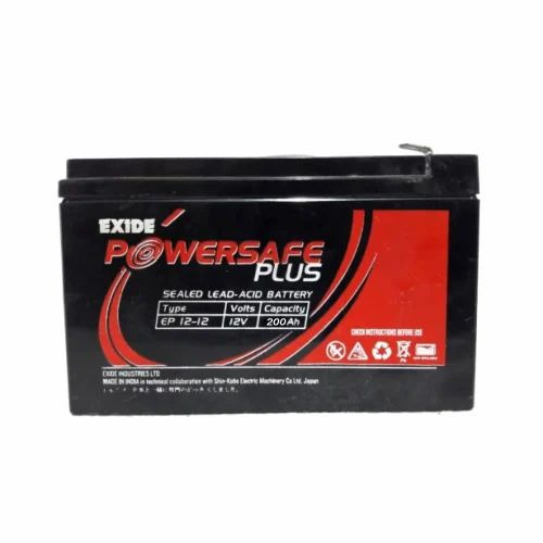 Exide Powersafe Plus Batteries - 12 V, 7 Ah VRLA Battery | Good Quality, 12 Months Shelf Life, Custom Size