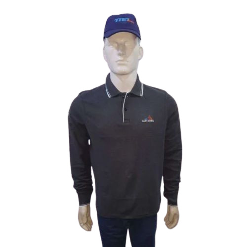 Grey Men Full Sleeve Promotional T Shirt