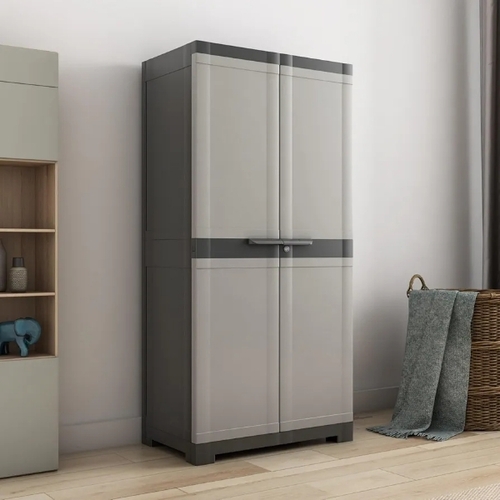 Metal Almirah - Steel with Adjustable Shelves, Lockable Doors, Powder Coating | Rust Resistant, Scratch Resistant, Spacious Storage