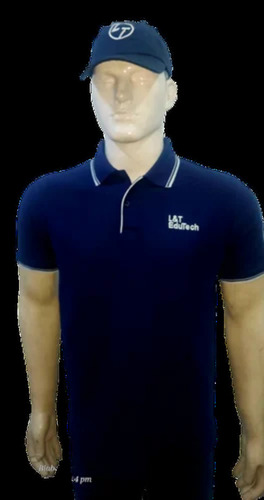 Mid Night Blue Men Half Sleeve Promotional T Shirt
