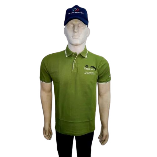 Olive Green Men Half Sleeve Promotional T Shirt
