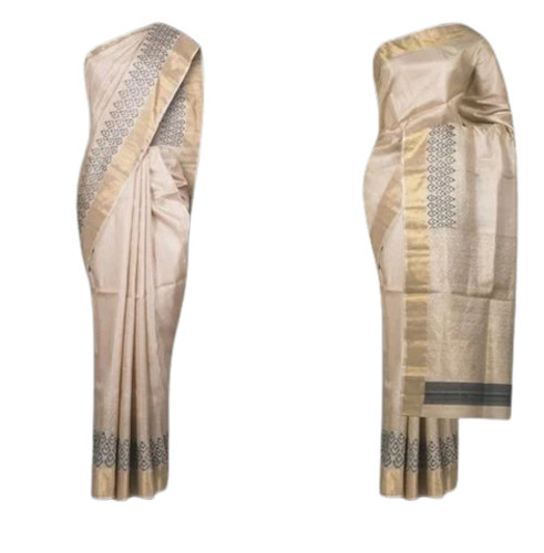Silk Tassar Jacquard Sarees