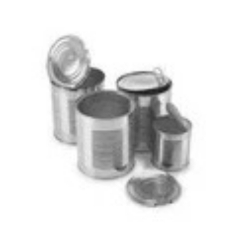 Tin Food Cans - Tin, Round, Silver | Food Safety Grade, Corrosion Resistance, Rust Proof, Water Resistant, Polished Finish
