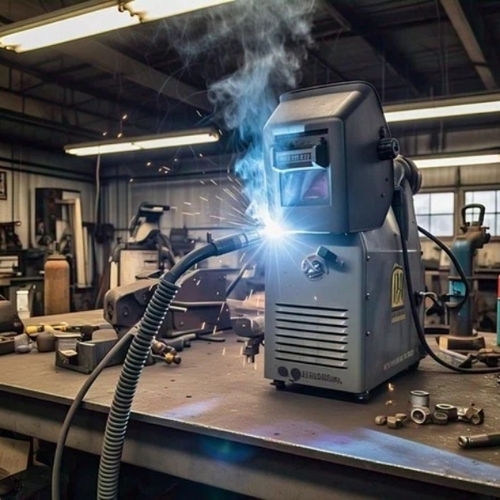 10HP Welding Machine - 500A Output Current, 220V No Load Voltage, Automatic Grade, Residential Use, New Condition