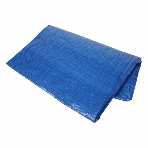 210 Gsm Blue Waterproof Tarpaulin - HDPE Woven, Glossy Finish, Customized Design