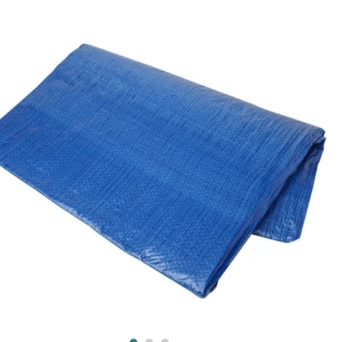 210 Gsm Waterproof Tarpaulin - HDPE Blue, Shrink-Resistant, Customizable Design