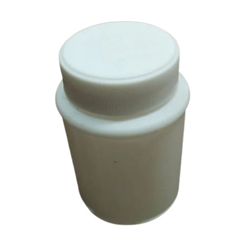 70 Tablet Pharmaceutical HDPE Bottle - White Plastic, Screw Cap, Heat Resistant | Biodegradable, Eco-Friendly, Fine Finish, Non-Toxic
