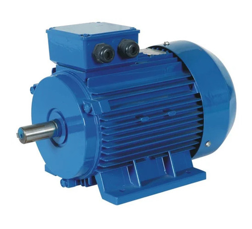 Ac Induction Electric Motor - Cast Iron Blue 2.2 KW IE3 Efficiency | Rust Free 220 Volt Industrial Use