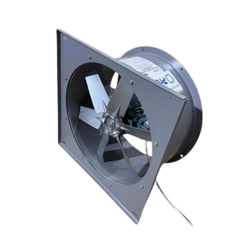 Aluminium Alloy 6 Blade Axial Flow Fan - 8000 cm3/h, 415 Volt, Grey Metal Electric