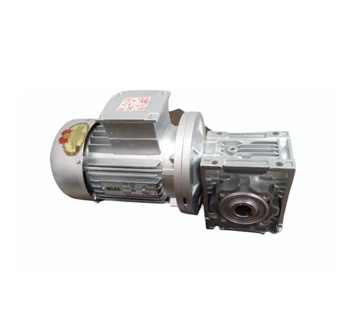 Belko Three Phase Worm Gear Motor - Metal, Silver, 3 KW, 2850 RPM | Rust Free, Industrial Use, 240 V, Universal Mounting