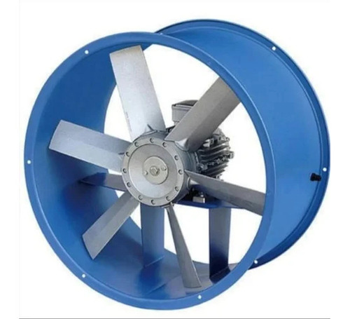 Blue Industrial Axial Flow Fan