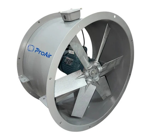 Cast Iron Industrial Axial Flow Fan - Cast Iron, 10 Inch, Silver Black | Electrical, 220 Volt