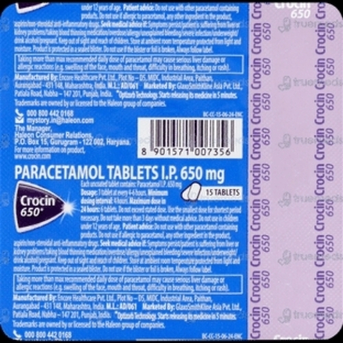 Crocin 650 Tablet 