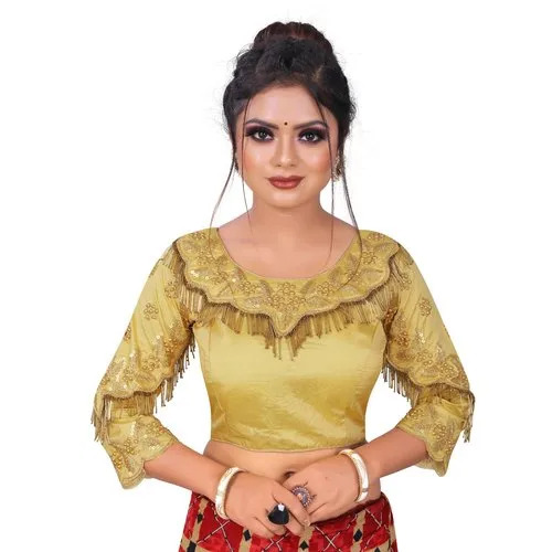 Golden Women Designer Blouse