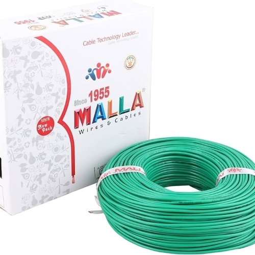 Green Copper Wire With Triple Layer Pvc Coating