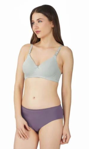 Grey Padded Women Bra