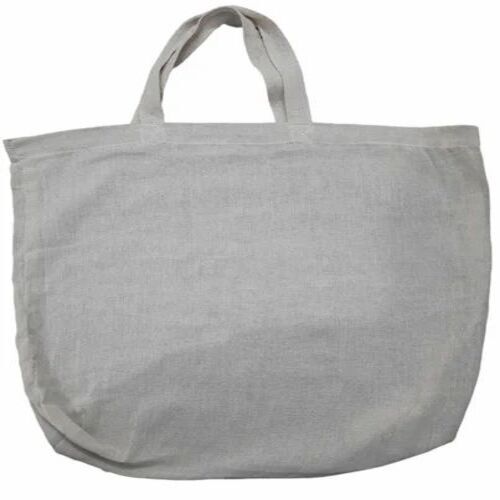 Handled Cotton Carry Bag - Cotton Fabric, 11x12 cm, White | 10 Kg Capacity, Handles