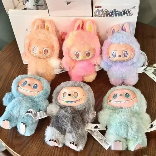 Labubu Doll Labubu Room - Plush and Plastic Keychain 16x8x5 cm, Good Quality Seven Surprise Characters