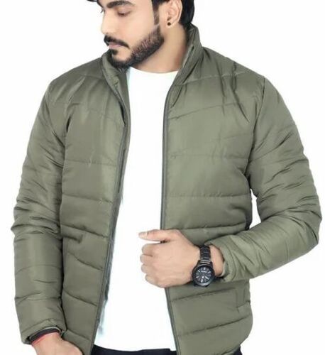 Men Olive Green Jacket - Polyester, Various Sizes, Olive Green | Anti UV, Breathable, Quick Dry, Double Pockets, Water Proof