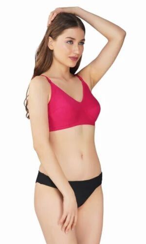 Pink Non Padded Women Bra