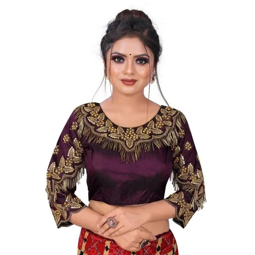 Purple Women Designer Blouse