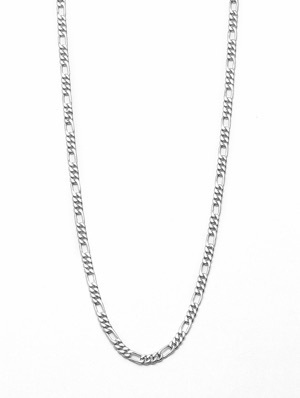 Sterling Silver Italian Link Chain - Color: Platinum