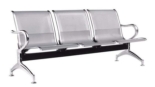 3 Seater Stainless Steel Visitor Chair