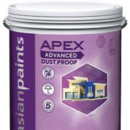 Asian Paints Apex Advanced Dust Proof Paint - 4L High Gloss White Oil Based Industrial Grade Liquid