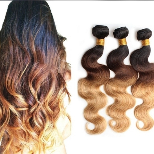 Black And Gold Weft Human Hair - Curly Brown and Black Heat Resistant Tangle Free Shed Resistant Silky Finish Reusable