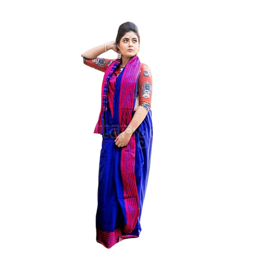 Blue Begumpuri Saree
