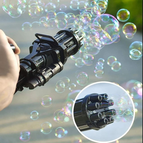 Bubble Machine - Plastic 19x15x15 cm Multicolor | Battery Operated