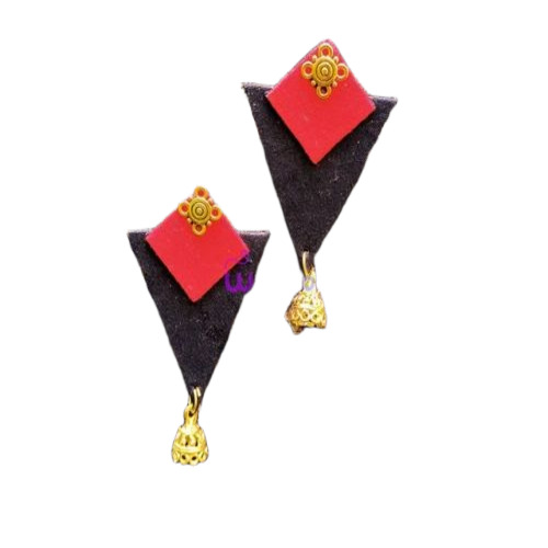 Designer Handmade Fabric Earrings