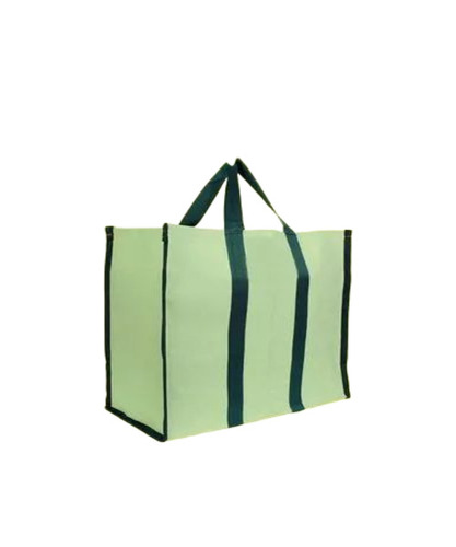 Heavy Duty Canvas Bag - Canvas, Rectangular, Light Green | 30 Kg Capacity, Open Top, Handles