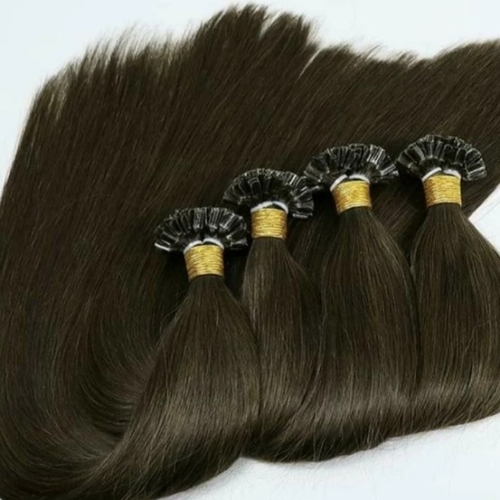 I Tip Human Hair Extension - Natural Black, Long Length | Silky Texture, Tangle Free, Shed Resistant, Heat Resistant, Reusable
