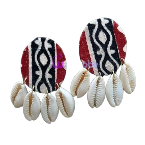 Ladies Handmade Fabric Earrings