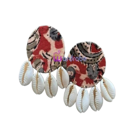 Printed Handmade Fabric Earrings